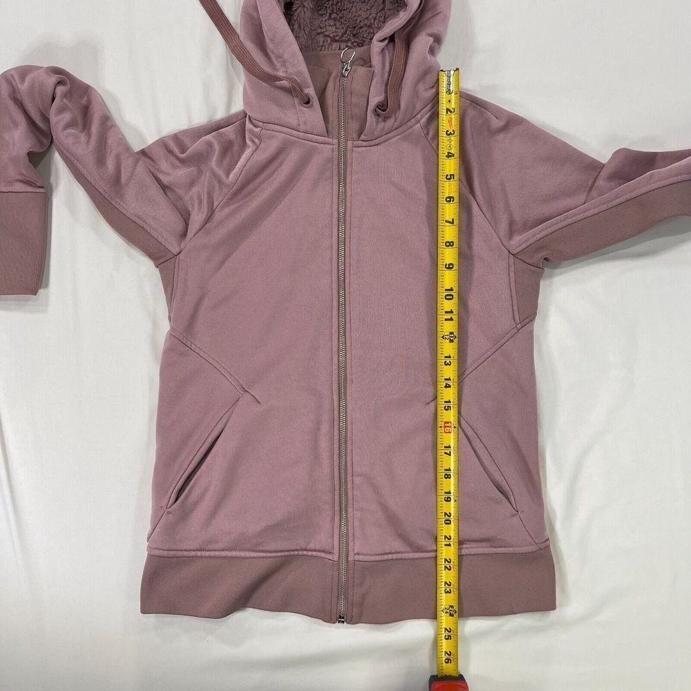 Athleta Triumph Luxe Lined Hoodie Womens Small Pink Full Zip Jacket‎ - Picture 13 of 13